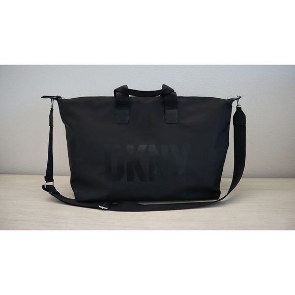 DKNY R24XEW09 Large Black Luca Overnighter Duffle Bag $228 - Picture 4 of 16